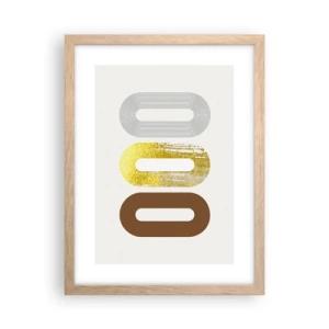 Poster in einem Rahmen aus heller Eiche - Oooh! - 30x40 cm