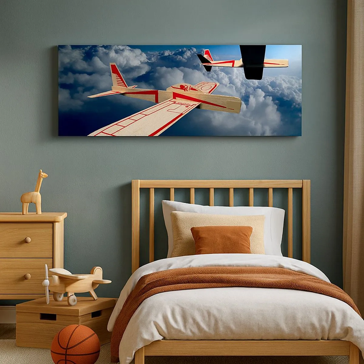 Bild auf Leinwand - Leinwandbild - Noch höher, noch weiter - 100x40 cm