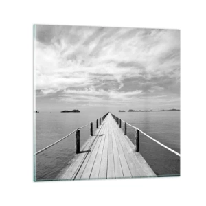 Glasbild - Bild auf glas - Oder vielleicht eine Reise ... - 60x60 cm