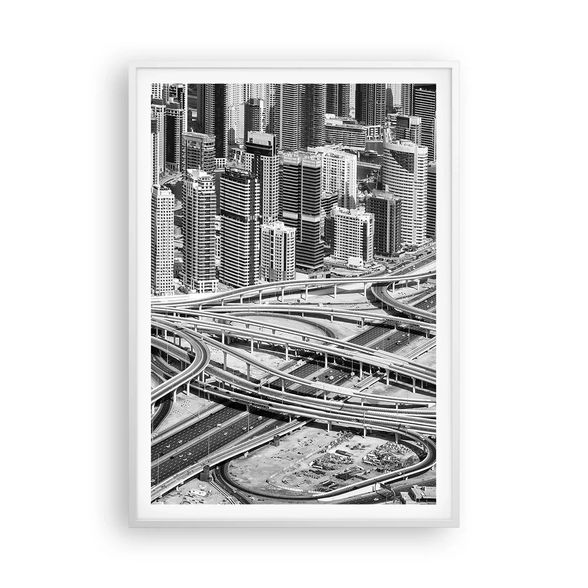 Poster in einem weißen Rahmen - Dubai - die unmögliche Stadt - 70x100 cm