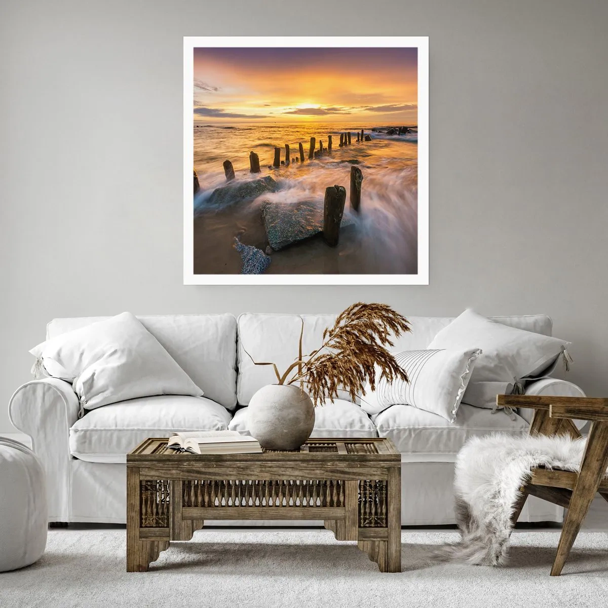 Poster - Die raue Schönheit der Ostsee - 50x50 cm