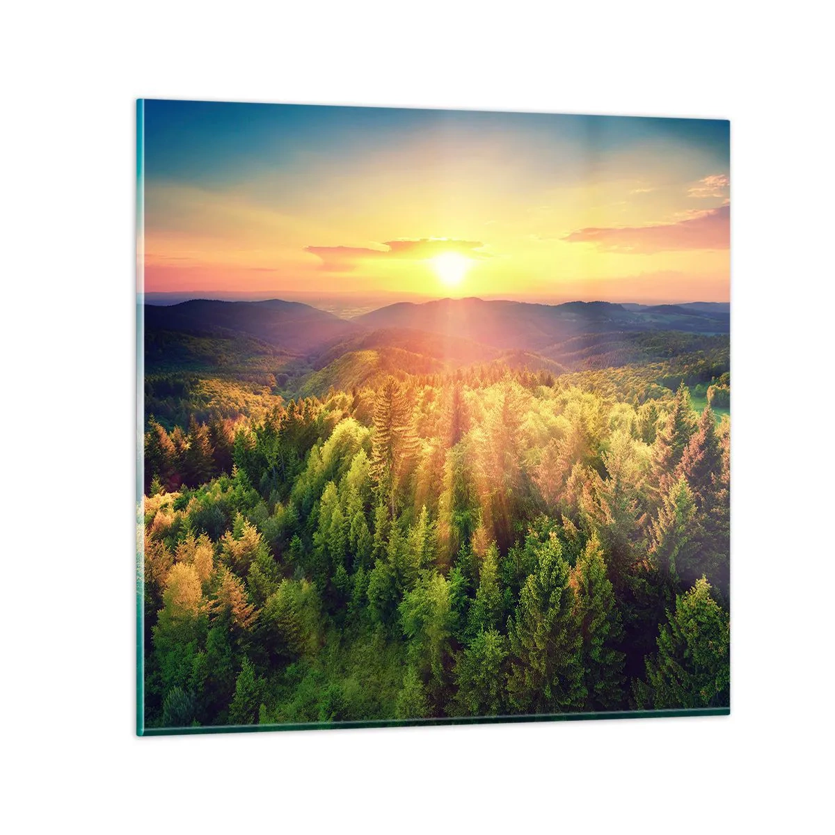 Glasbild - Bild auf glas - Scheitelpunkte und Spitzen - 50x50 cm