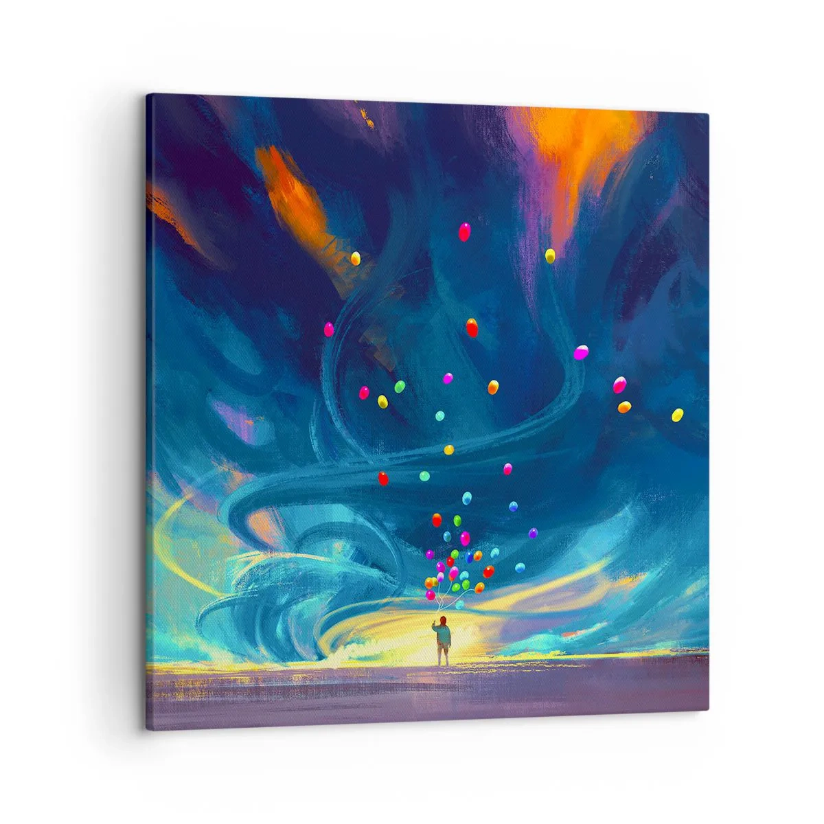 Bild auf Leinwand - Leinwandbild - Zum blauen Wind - 50x50 cm