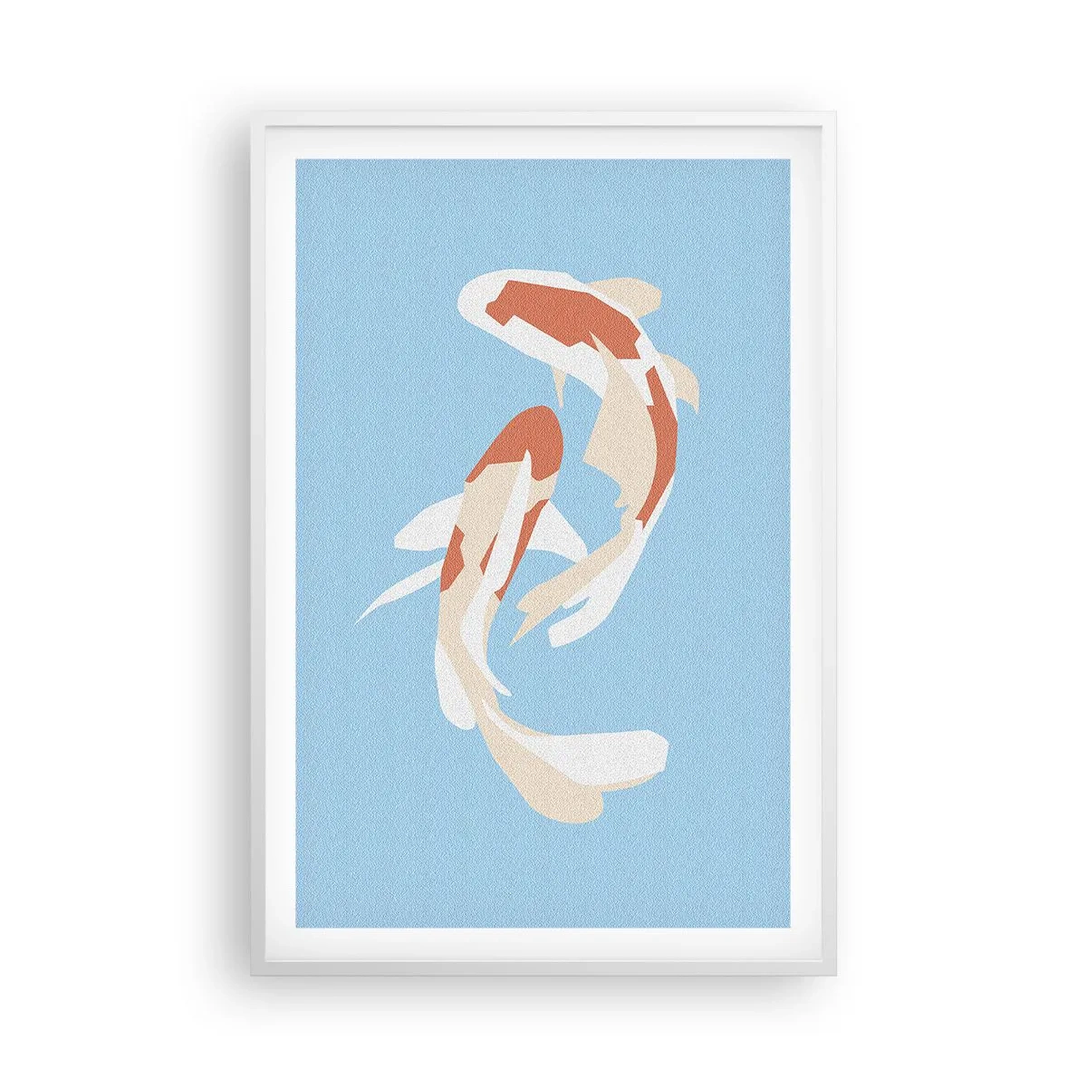 Poster in einem weißen Rahmen - Spontanes Synchronschwimmen - 61x91 cm