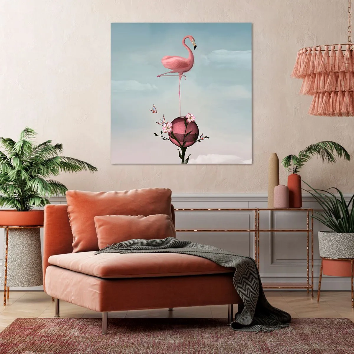 Bild auf Leinwand - Leinwandbild - Basketball-Allegorie - 60x60 cm