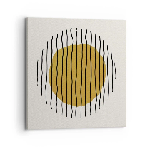 Bild auf Leinwand - Leinwandbild - Abstraktion, die vor Hitze zittert - 70x70 cm