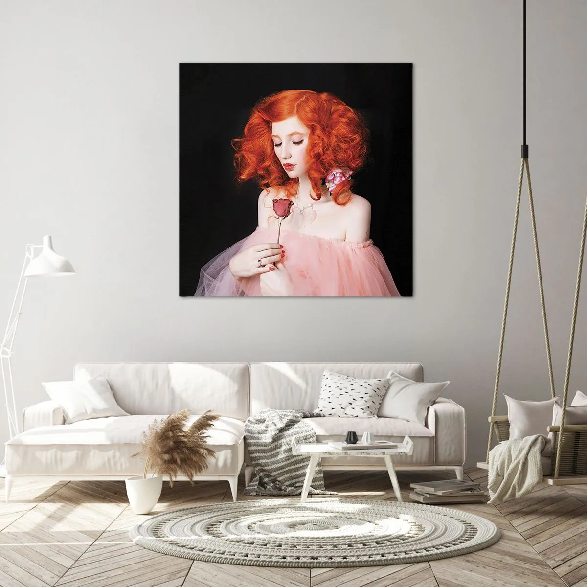 Bild auf Leinwand - Leinwandbild - Im barocken Stil - 50x50 cm