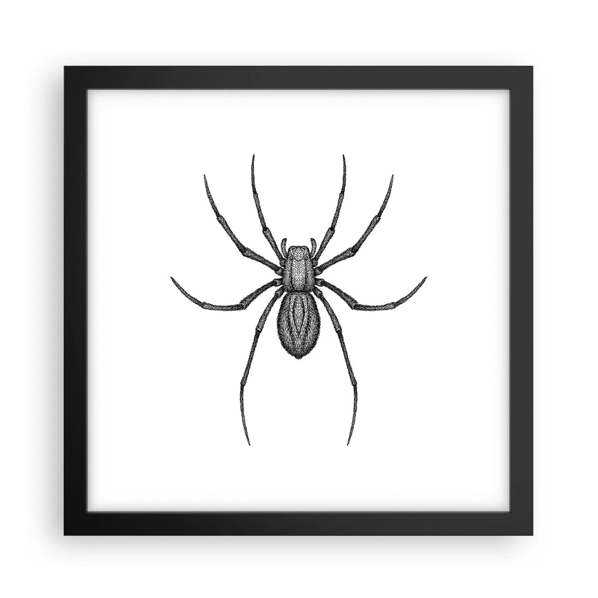 Poster in einem schwarzem Rahmen - Beunruhigende Präzision - 30x30 cm