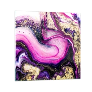 Glasbild - Bild auf glas - Ein Moment hinter den Kulissen - 70x70 cm