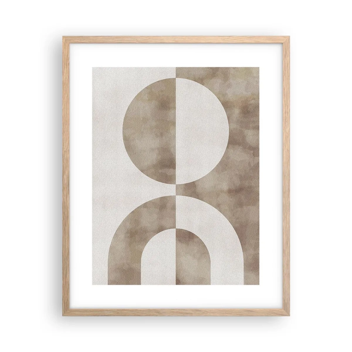 Poster in einem Rahmen aus heller Eiche - Ähnlichkeiten und Unterschiede - 40x50 cm