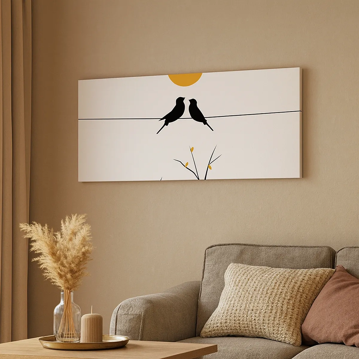 Bild auf Leinwand - Leinwandbild - Abend der Nachtigallen - 30x30 cm