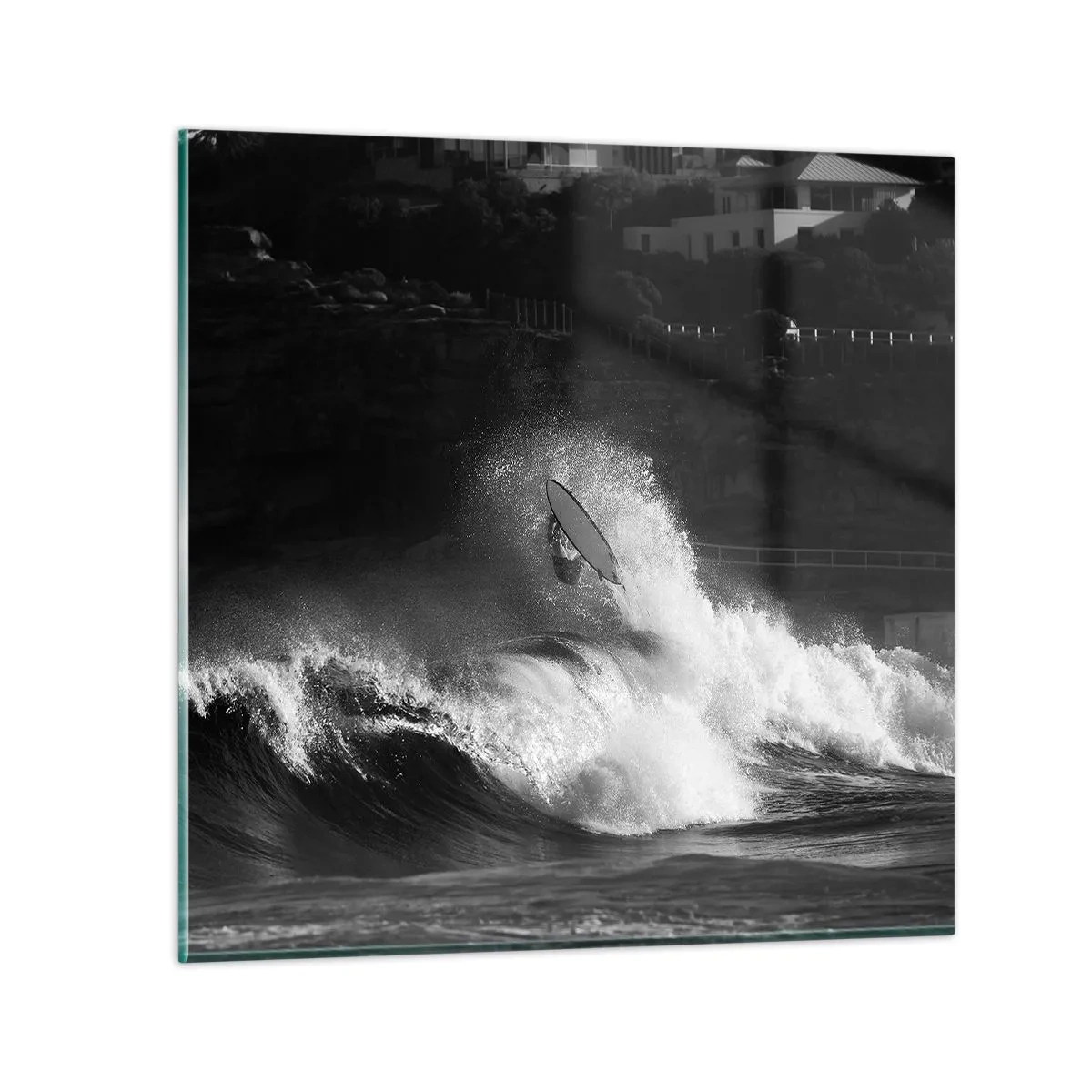 Glasbild - Bild auf glas - Herausforderung angenommen! - 30x30 cm