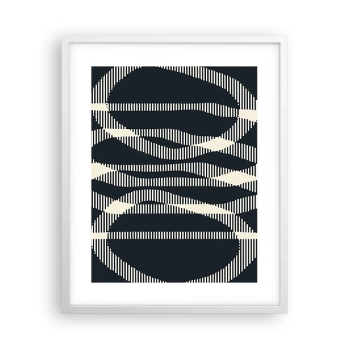 Poster in einem weißen Rahmen - Ein Versuch, die Dunkelheit zu durchbrechen - 40x50 cm