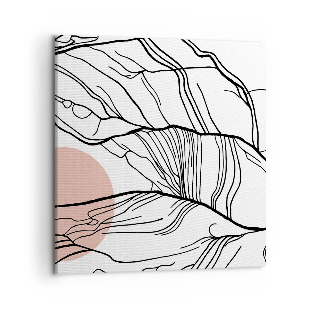 Bild auf Leinwand - Leinwandbild - In einem Netz aus Zweigen - 50x50 cm