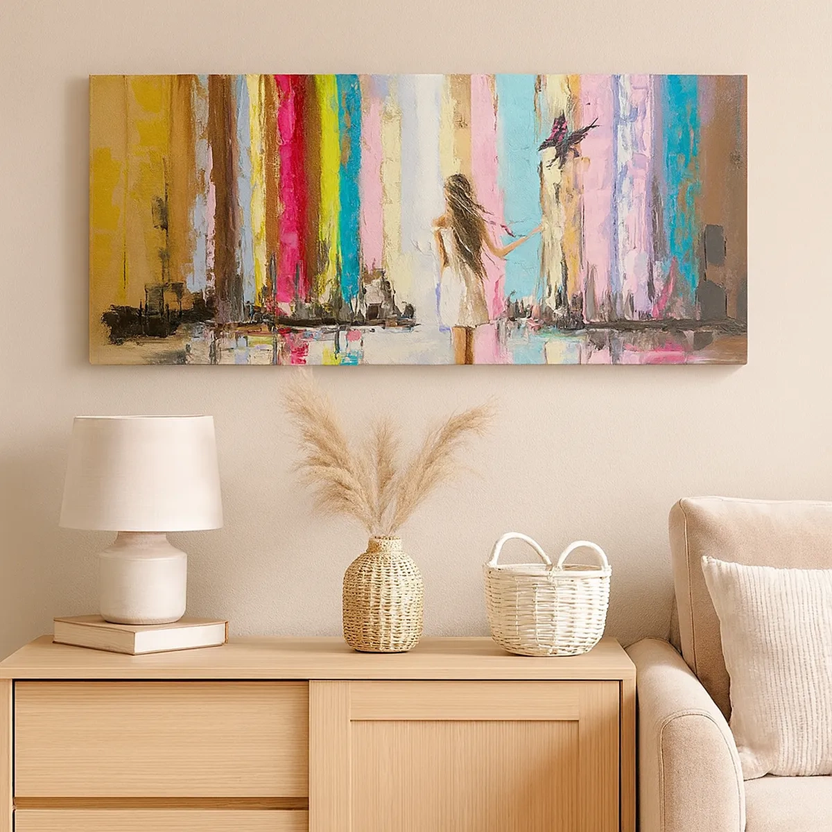 Bild auf Leinwand - Leinwandbild - Folge mir - 30x30 cm