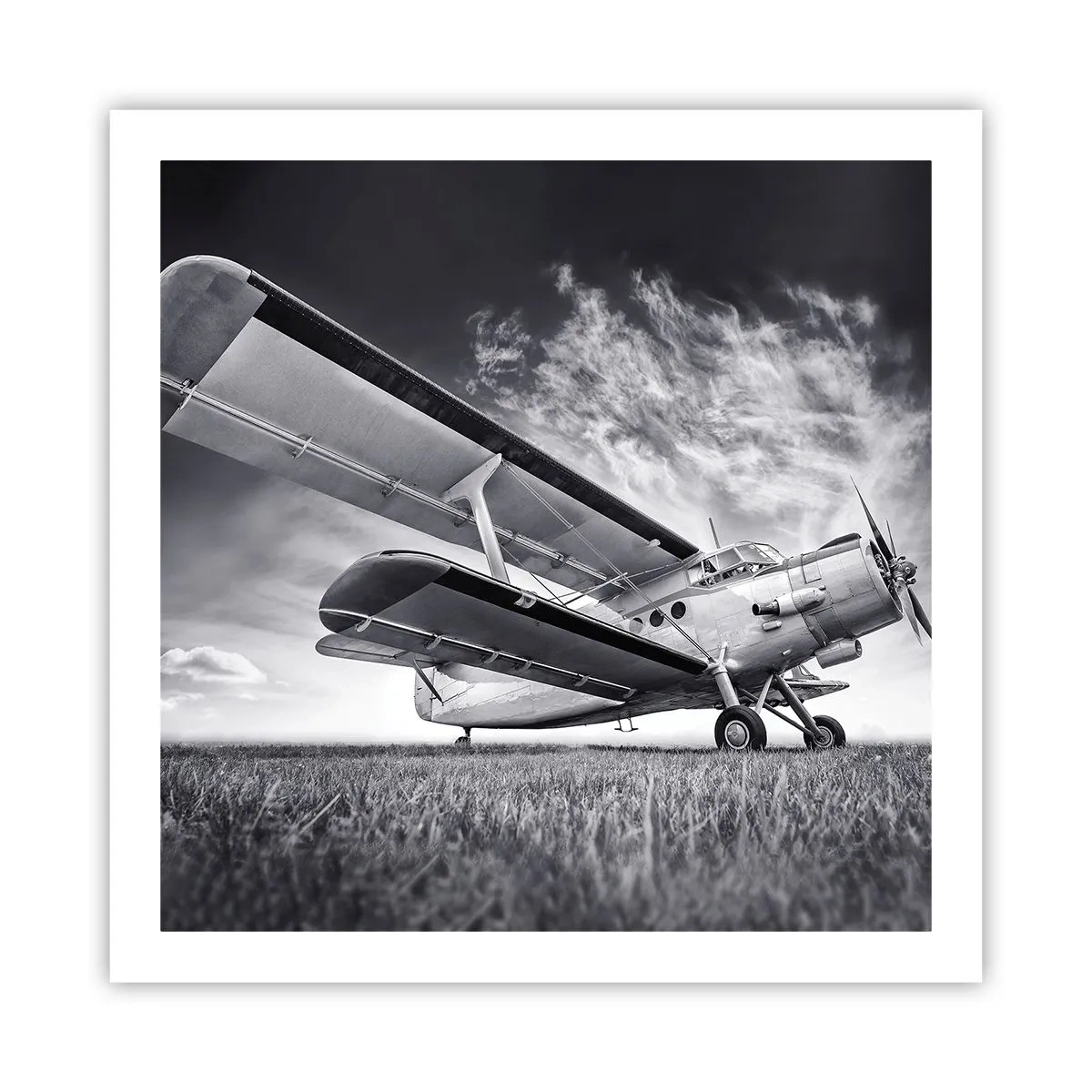 Poster - Der geflügelte Wanderer - 60x60 cm