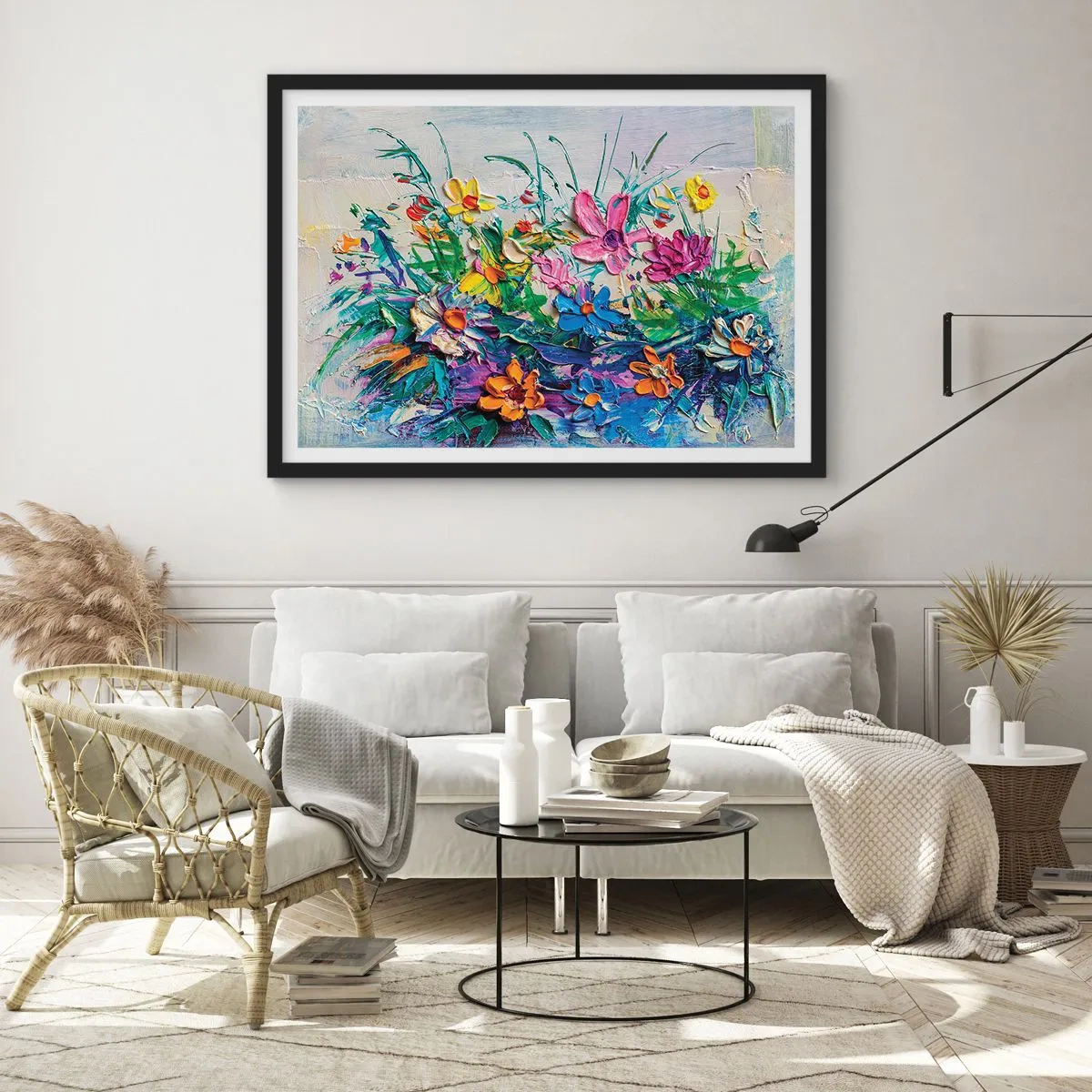 Poster in einem schwarzem Rahmen - Überhaupt kein Stillleben - 40x30 cm