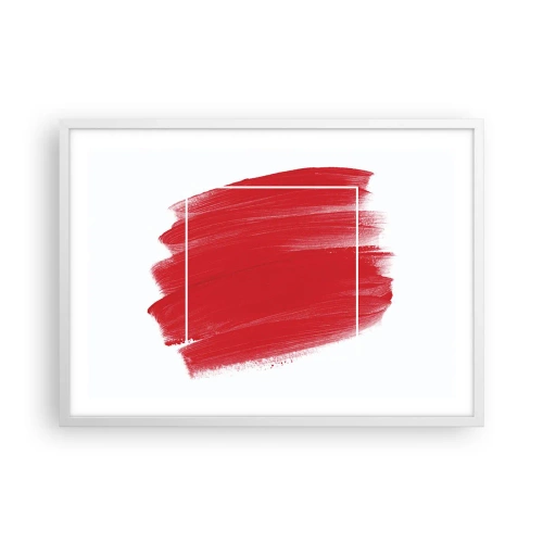 Poster in einem weißen Rahmen - Aus dem Rahmen - 70x50 cm