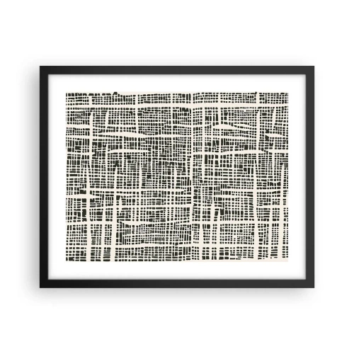 Poster in einem schwarzem Rahmen - Gewebte Komposition - 50x40 cm