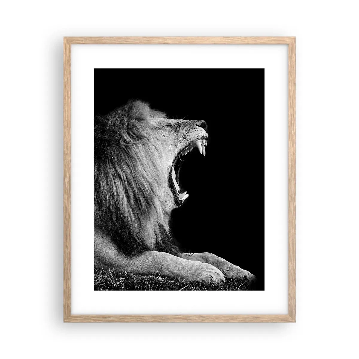 Poster in einem Rahmen aus heller Eiche - Ohne Zweifel - 40x50 cm