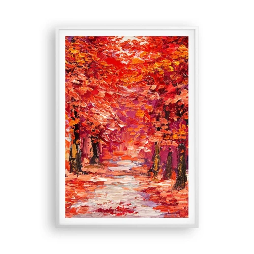 Poster in einem weißen Rahmen - Herbstlicher Eindruck - 70x100 cm