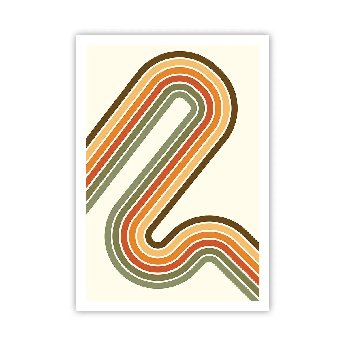 Poster - Zickzack zum Ziel - 70x100 cm