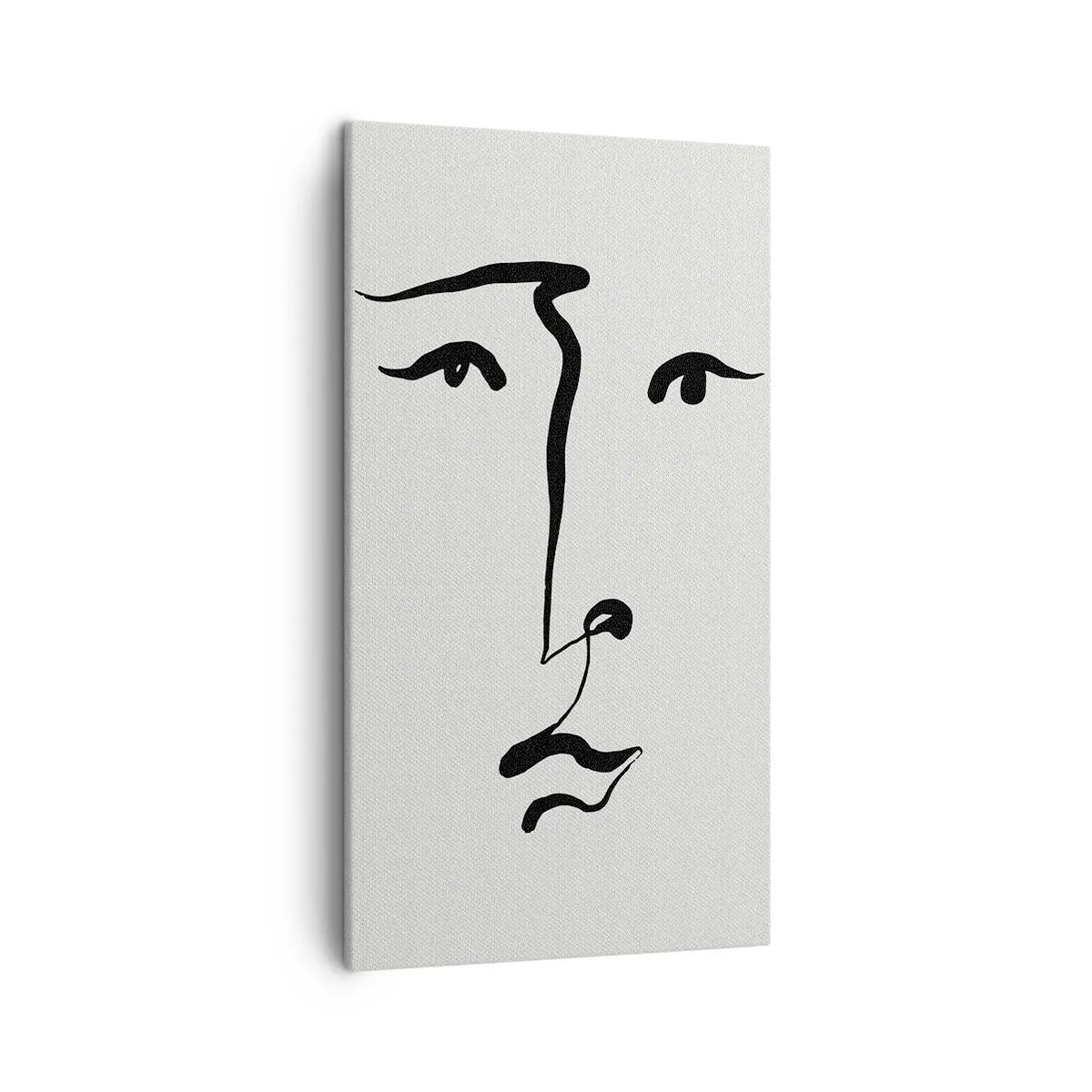 Bild auf Leinwand - Leinwandbild - Porträt mit einer Zeile - 45x80 cm