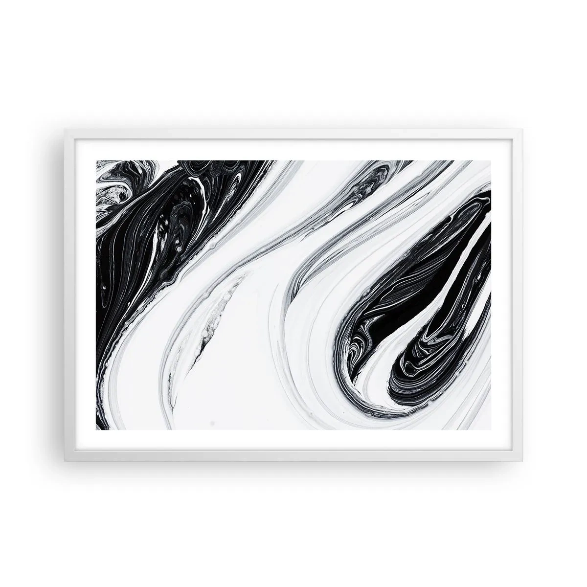 Poster in einem weißen Rahmen - Kombination aus Gegensätzen - 70x50 cm