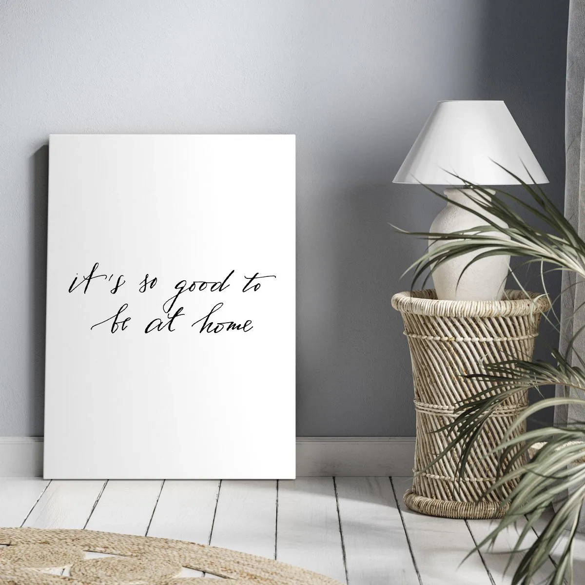 Bild auf Leinwand - Leinwandbild - Kalligrafischer Schriftzug auf weißem Hintergrund - 50x70cm - Die ganze Wahrheit - Moderne Wanddekoration für Wohnzimmer und Schlafzimmer ARTTOR