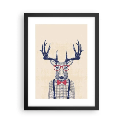 Poster in einem schwarzem Rahmen - Eine lustige Extravaganz - 30x40 cm