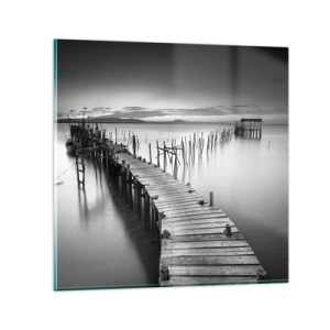 Glasbild - Bild auf glas - Der Frieden eines vergessenen Ufers - 30x30 cm