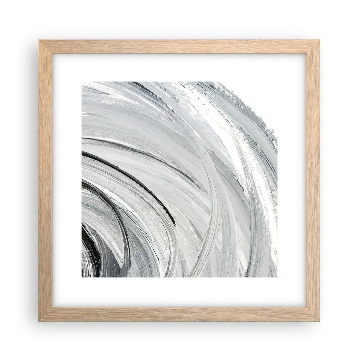 Poster in einem Rahmen aus heller Eiche - Orbitale Komposition - 30x30 cm