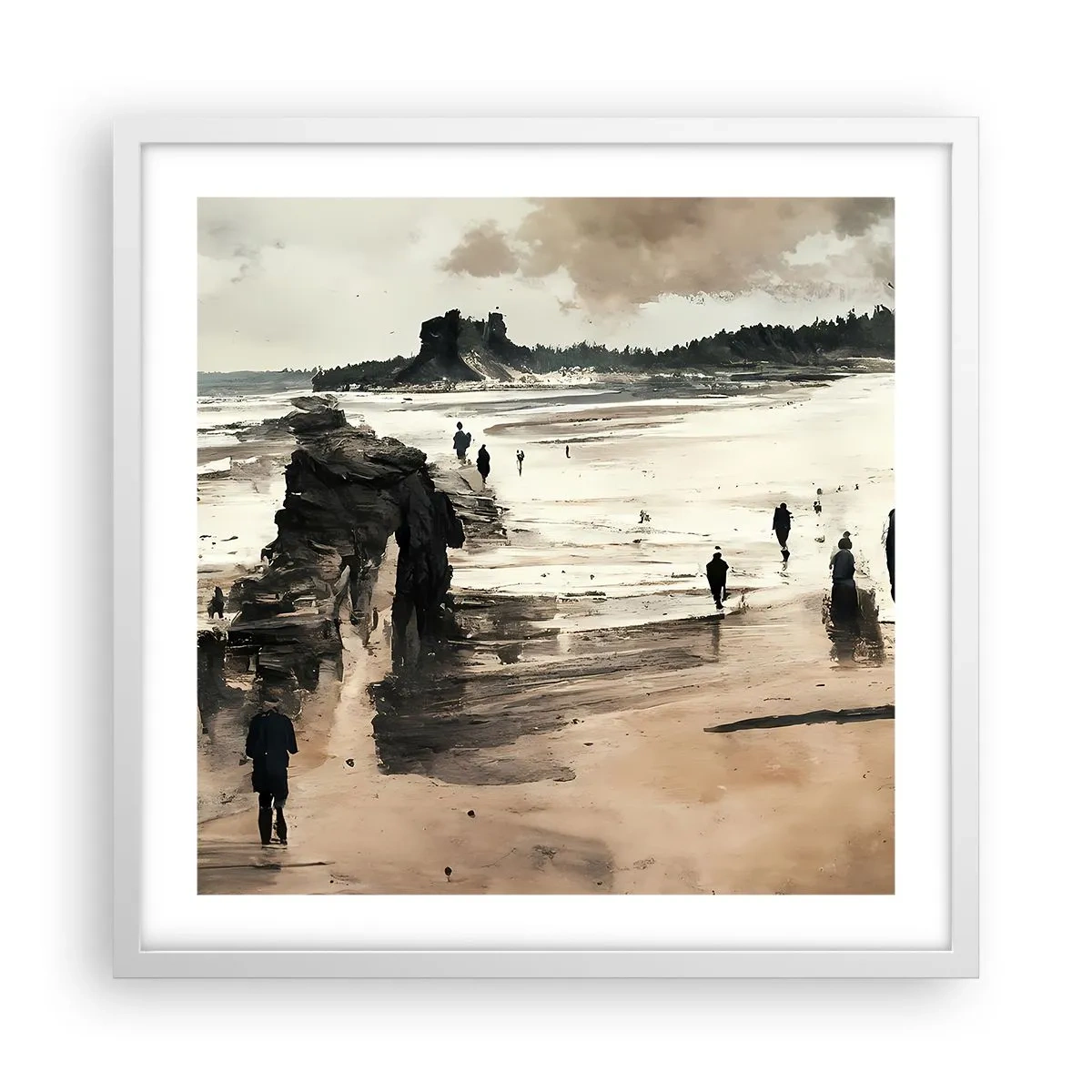 Poster in einem weißen Rahmen - Einberufen - 50x50 cm