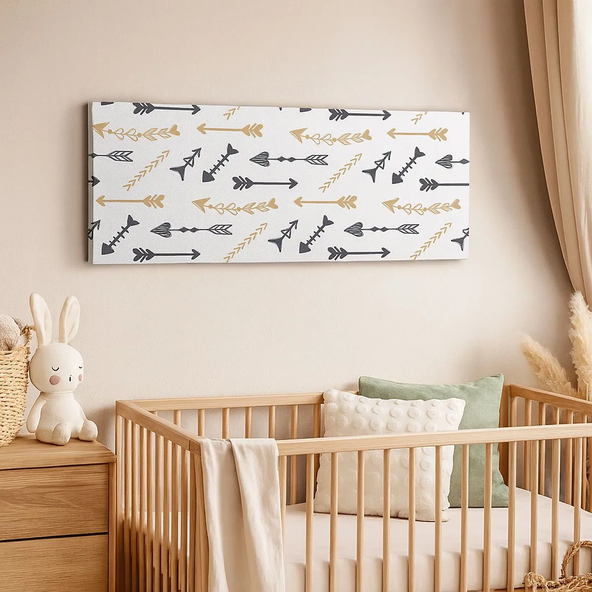 Bild auf Leinwand - Leinwandbild - Der Traum des Bogenschützen - 100x40 cm