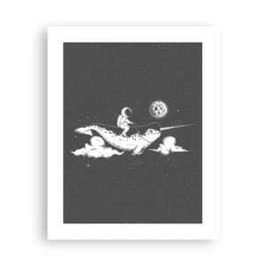 Poster - Weltraumreiter - 40x50 cm