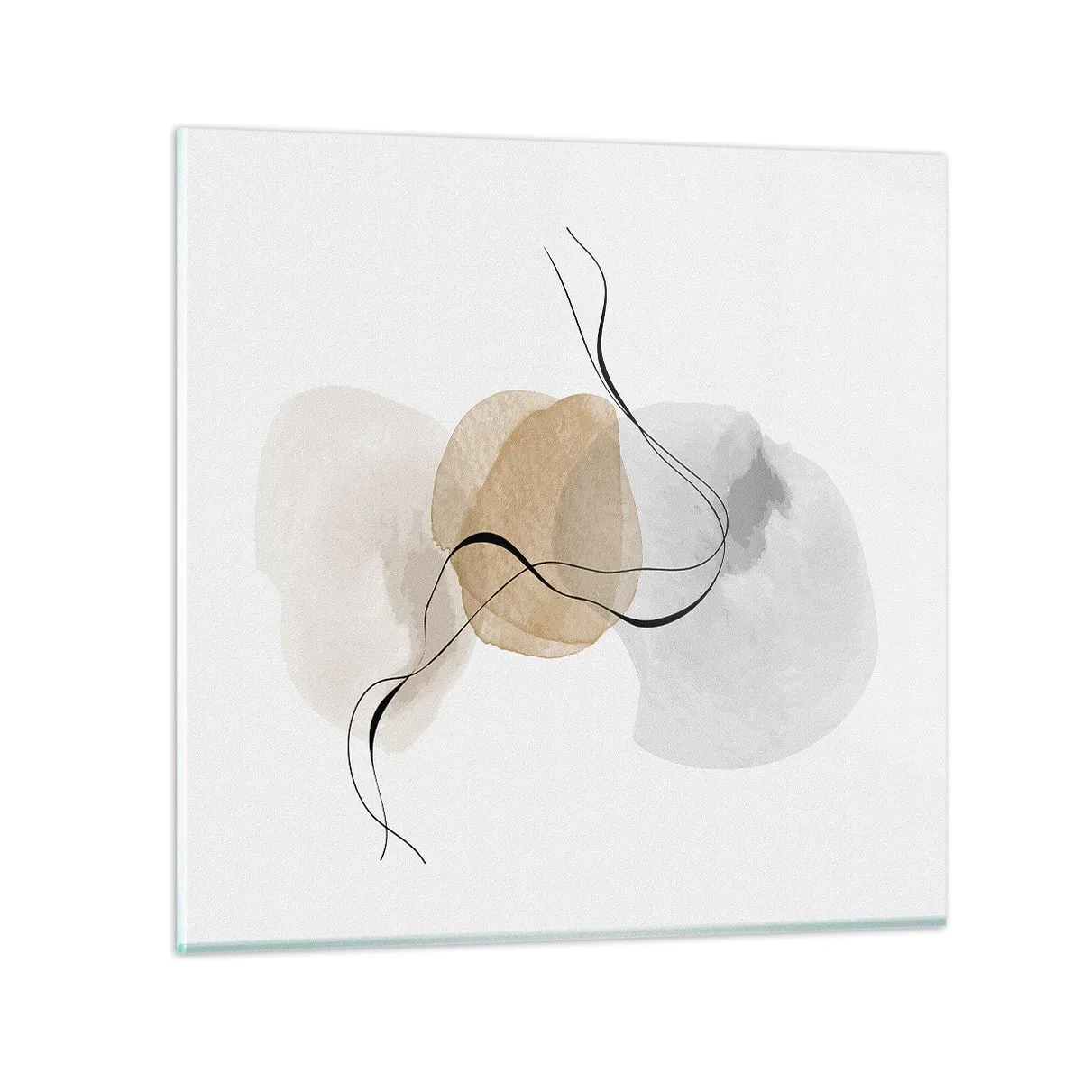 Glasbild - Bild auf glas - Luftperlen - 60x60 cm