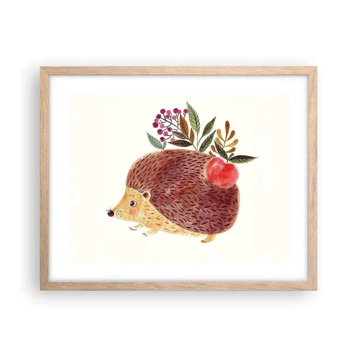 Poster in einem Rahmen aus heller Eiche - Und dann magst du mich schon - 50x40 cm