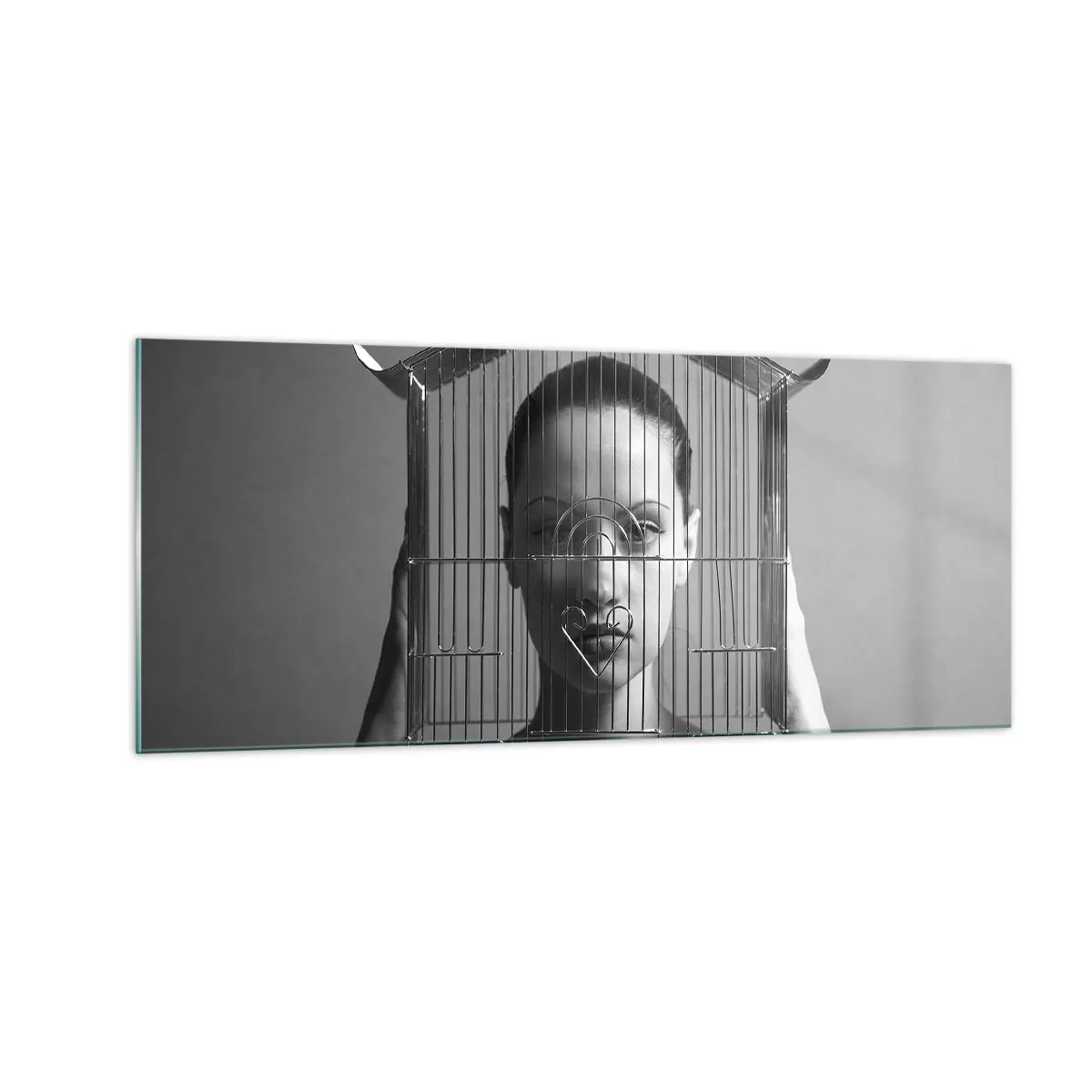 Glasbild - Bild auf glas - Ein leicht surreales Portrait - 100x40 cm