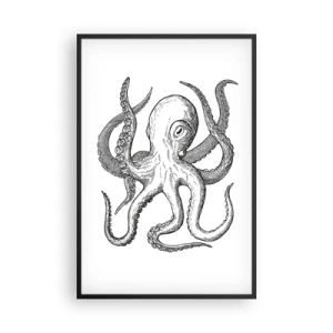 Poster in einem schwarzem Rahmen - Mit den Wellen tanzen - 61x91 cm