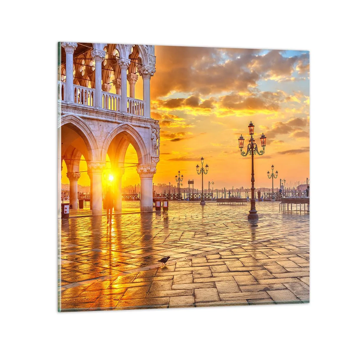 Glasbild - Bild auf glas - Wo sind alle? - 70x70 cm