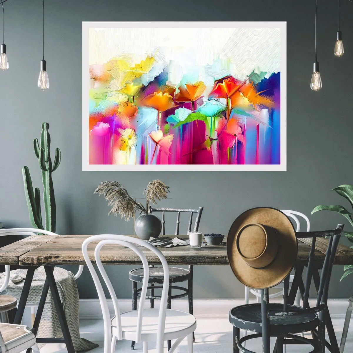 Poster - Der Regenbogen ist aufgeblüht - 91x61 cm