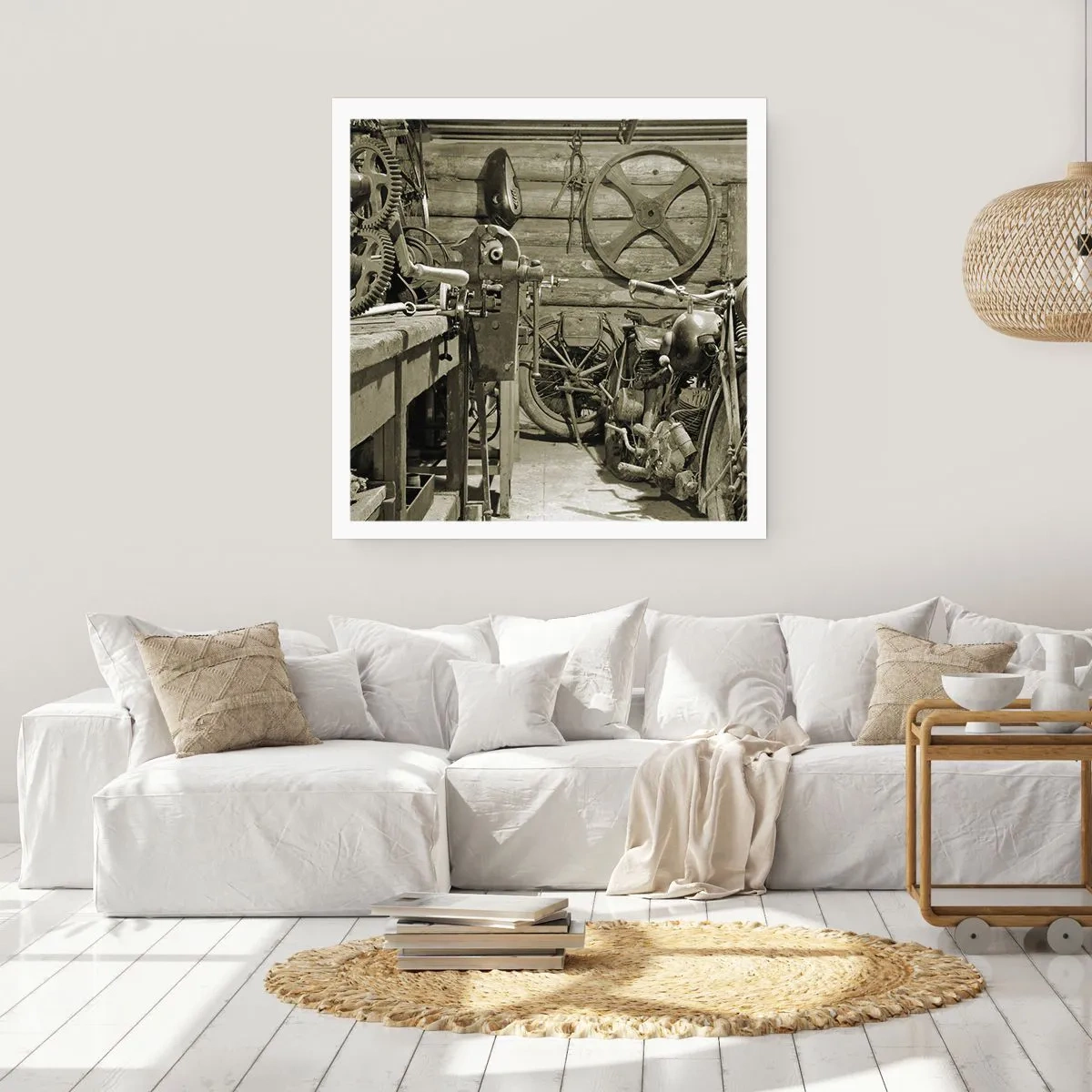 Poster - Im Schuppen von Onkel Władek - 50x50 cm