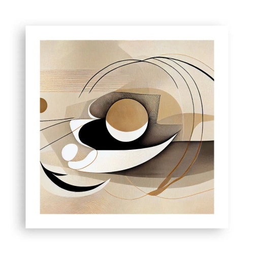 Poster - Komposition: die Essenz des Wortes - 50x50 cm