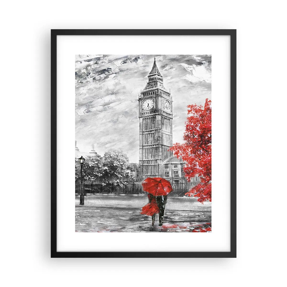 Poster in einem schwarzem Rahmen - Ein aufregender Tag - 40x50 cm