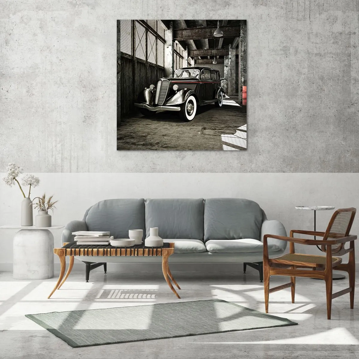 Glasbild - Bild auf glas - Die ewige Eleganz der 1930er Jahre - 30x30 cm