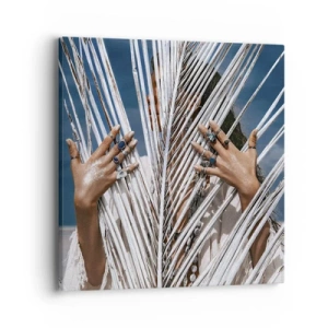 Bild auf Leinwand - Leinwandbild - Das Mädchen des Schamanen? - 40x40 cm