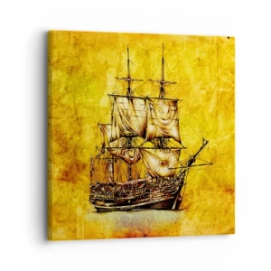 Bild auf Leinwand - Leinwandbild - Richtung Tortuga! - 30x30 cm