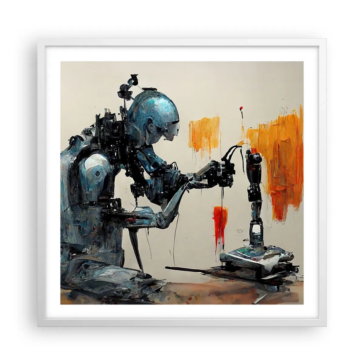 Poster in einem weißen Rahmen - Schon morgen… - 60x60 cm