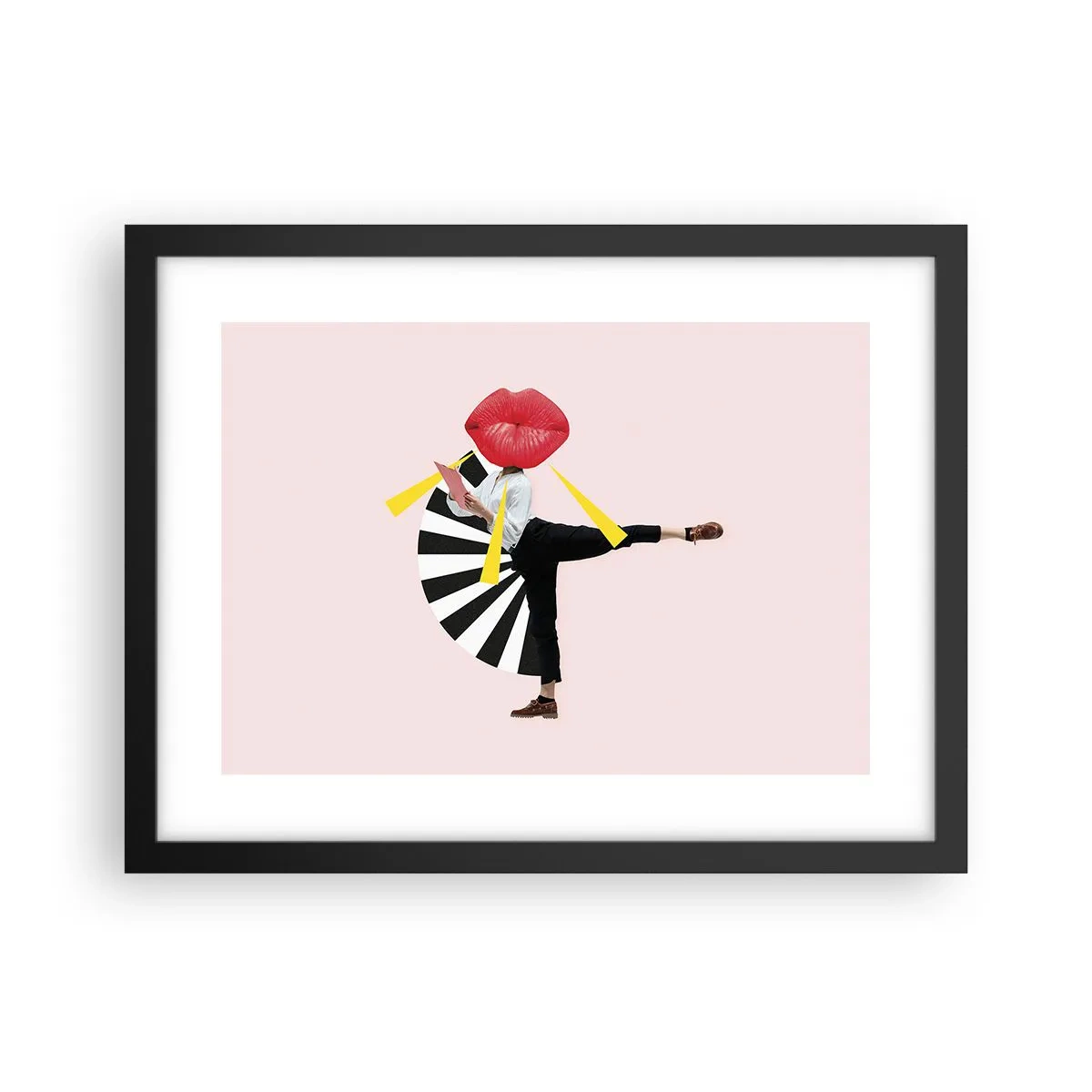 Poster in einem schwarzem Rahmen - Surreale Pop-Art - 40x30 cm