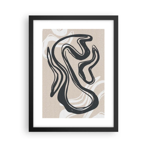 Poster in einem schwarzem Rahmen - Vervielfachter Ausdruck - 30x40 cm